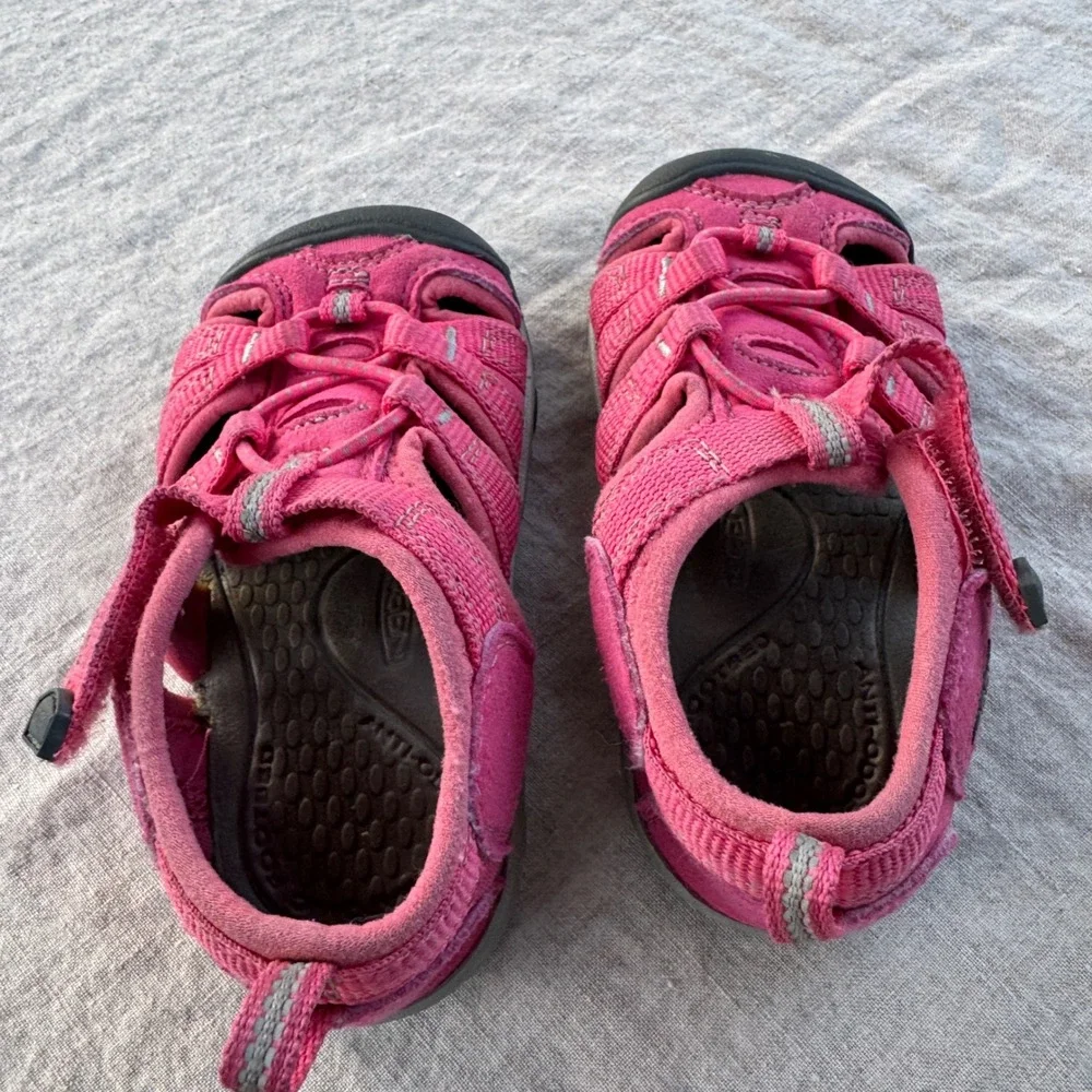 KEEN Seacamp Kids 7 Pink Girl Sandals Hiking Water Shoe Swim River Beach toddler